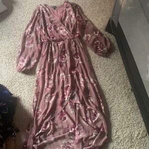 Lily Rose High Low Long Sleeves Dress, size medium